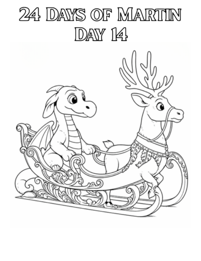 24 Days of Martin Day 14 Coloring 400x518 - 24 Days of Martin Rewards