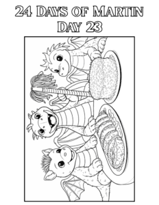 24 Days of Martin Day 23 Coloring 232x300 - 24 Days of Martin Rewards